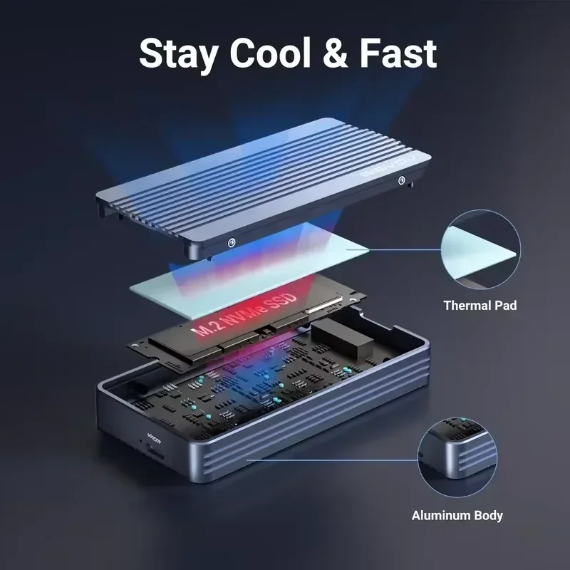 ACASIS 40Gbps M.2 NVMe SSD Enc - Usb4 40Gbps External Ssd 8Tb recension och pris