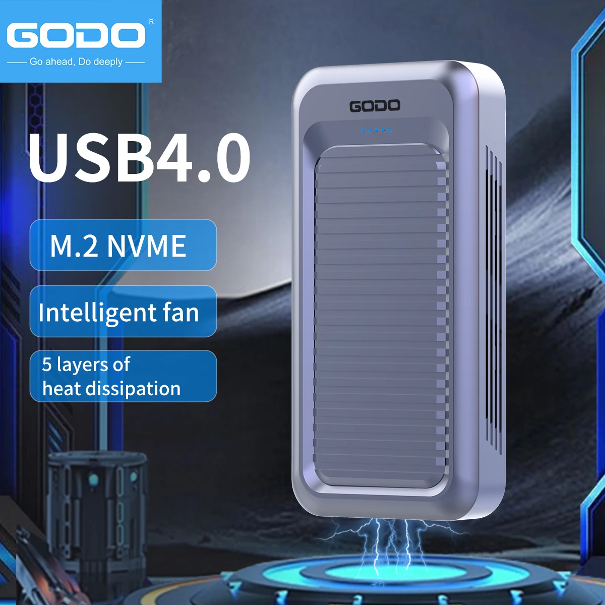 GODO 40Gbps External Hard Driv - Thunderbolt 4 External Ssd 4Tb recension och pris