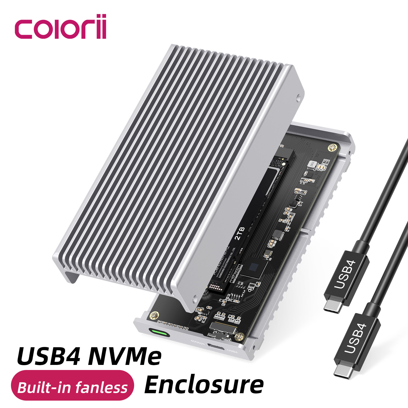 Fanless 40Gbps USB4 Thunderbol - Usb4 40Gbps External Ssd 8Tb recension och pris
