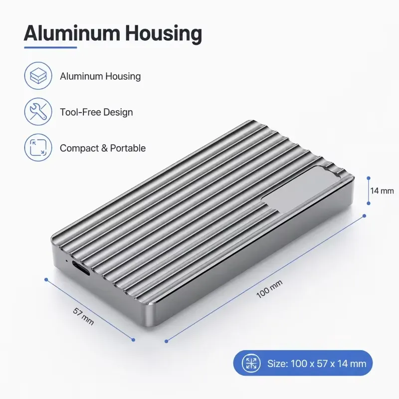 AP01 for Aluminum M.2 NVMe SSD - Usb4 40Gbps External Ssd 8Tb recension och pris