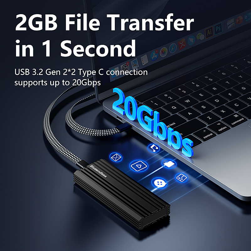 BLUEENDLESS 20Gbps M.2 PCIE NV - 8Tb M2 Nvme Ssd recension och pris
