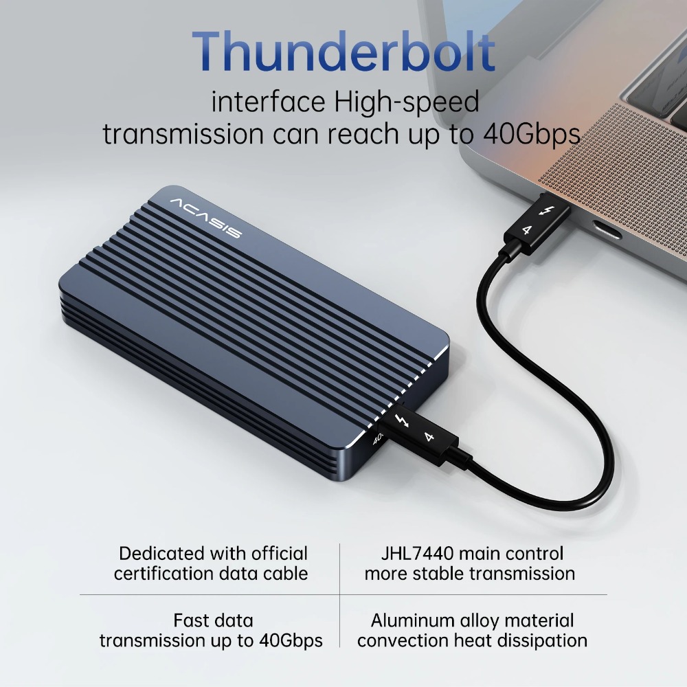 ACASIS 40Gbps M.2 NVMe SSD Enc - 8Tb M2 Nvme Ssd recension och pris