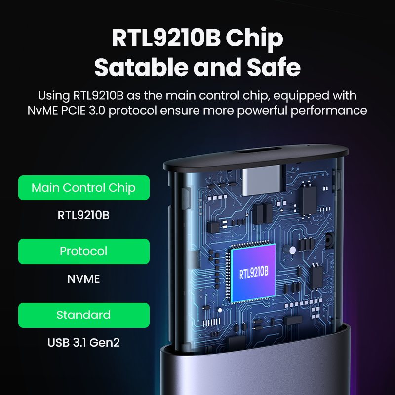 UGREEN M2 SSD Case NVME SATA D - 8Tb M2 Nvme Ssd recension och pris