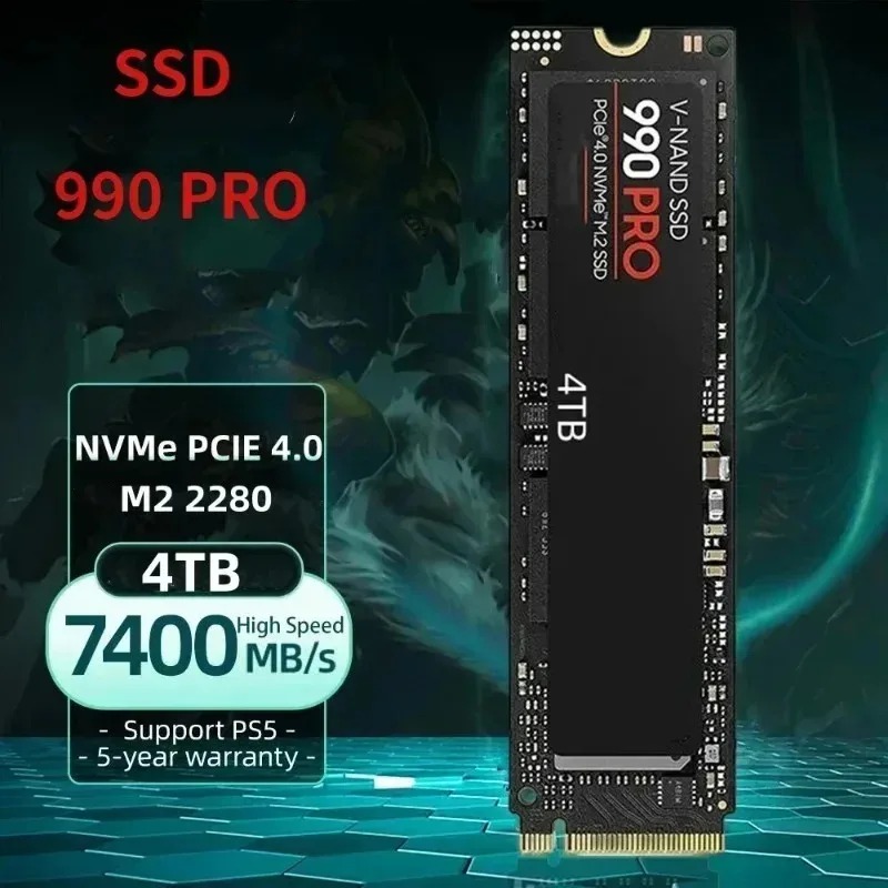 990 PRO Genuine SSD – 512GB/1T - Pcie 4.0 4Tb 2280 Ssd 7450Mbps recension och pris