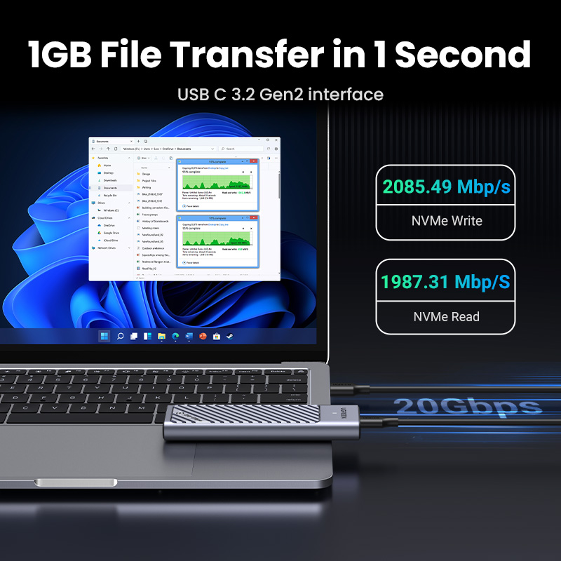 UGREEN 20Gbps M2 SSD Case M.2  - 8Tb M2 Nvme Ssd recension och pris